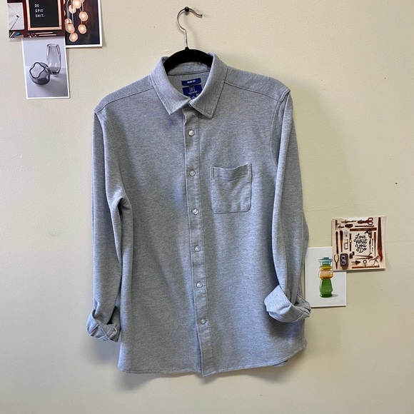 George Other - George Men's Slim Fit Cotton Long Sleeve Shirt